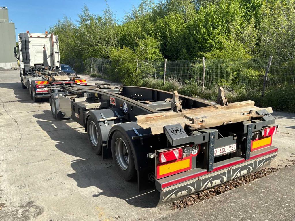 2018 Volvo Truck Container Transporter Dubbele Aanhanger, Auto's, Vrachtwagens, Euro 6, Overige brandstoffen, Bedrijf, Volvo