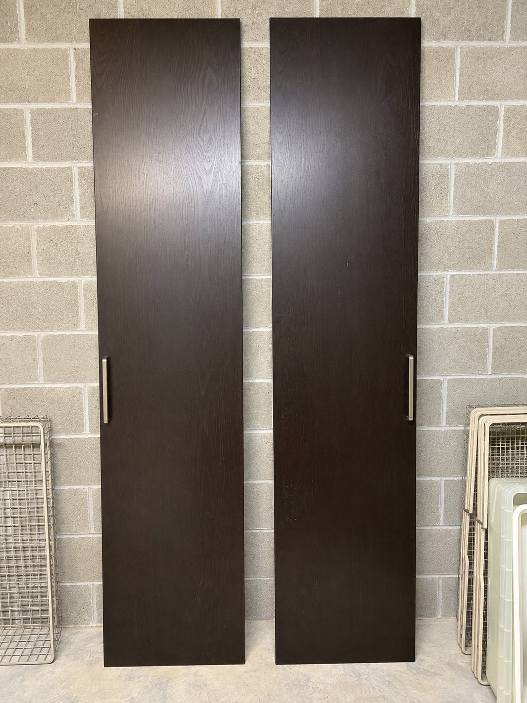 2 portes IKEA PAX 236 cm brun foncé avec poignées, Enlèvement, Utilisé