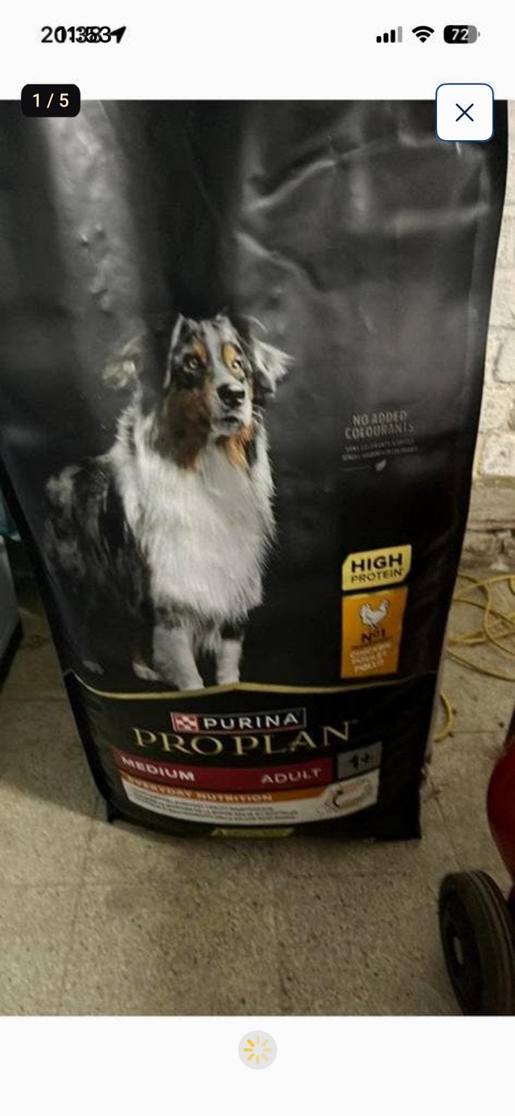 Sac purina proplan 14 kg médium 1 an et + scellé, Animaux & Accessoires, Enlèvement, Chien