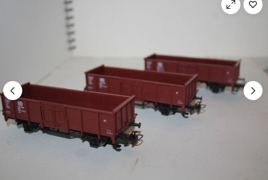 Marklin ho 3 DB kiepwagens, Wisselstroom, Gebruikt, Verzenden, Wagon