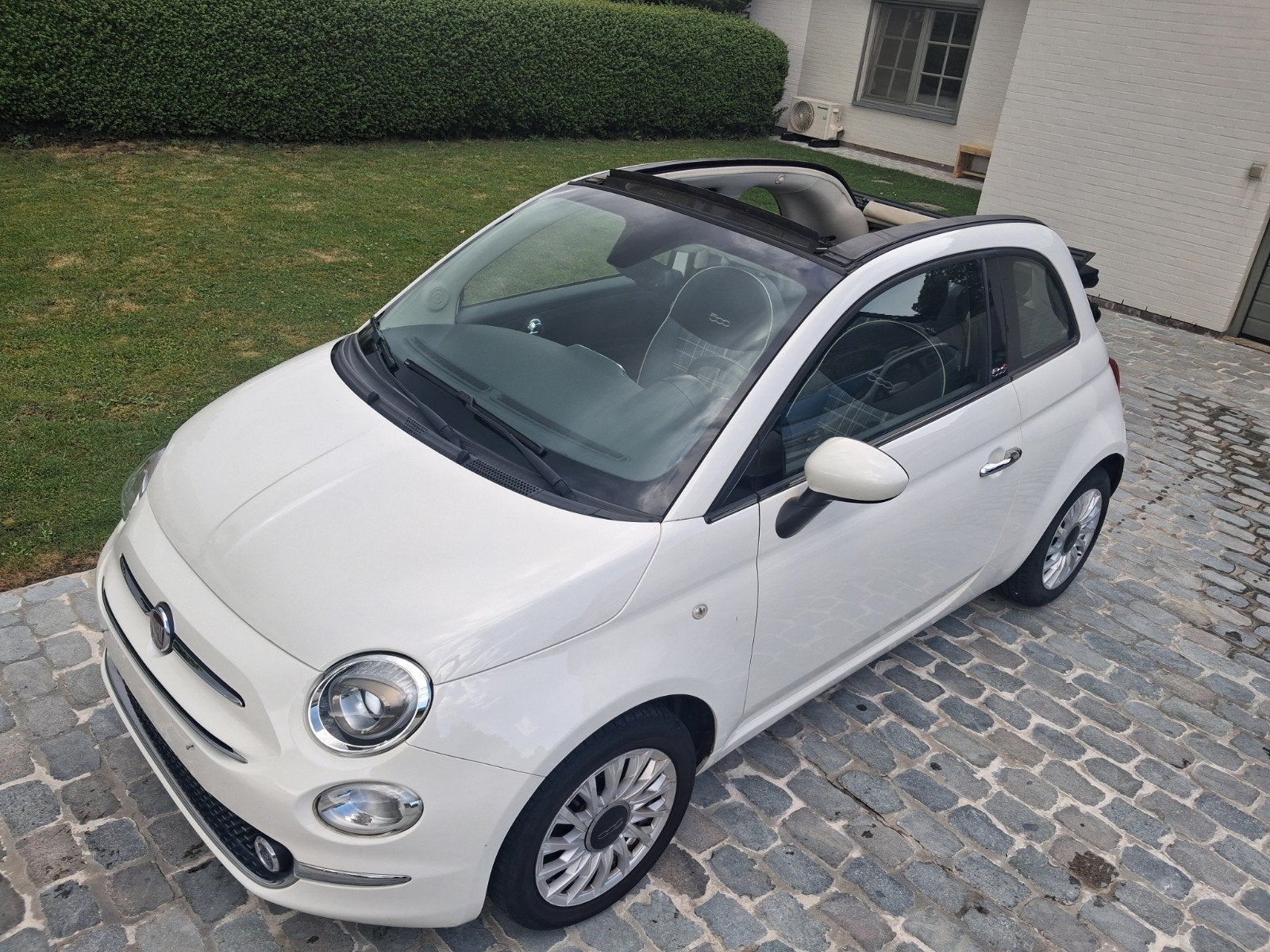 fiat 500C blanco gekeurd vvk +1j garantie, Auto's, Fiat, Particulier, 500C, Parkeersensor, Te koop