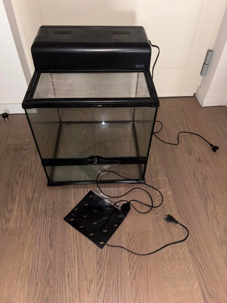 Terrarium ExoTerra 45x45x45cm + Accessoires, Animaux & Accessoires, Reptiles & Amphibiens | Accessoires, Utilisé, Terrarium ou Paludarium