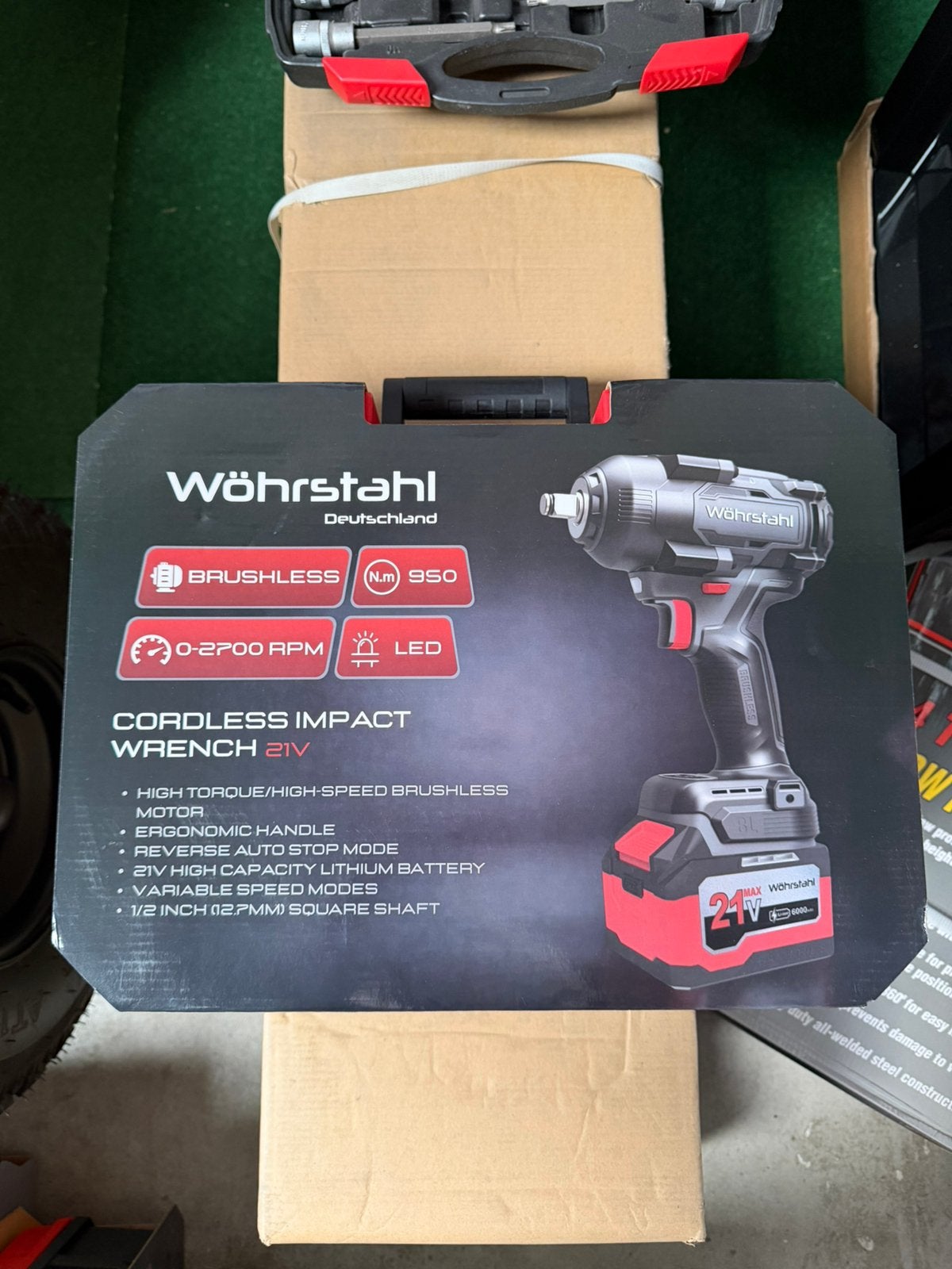 ‼️Nieuw‼️ WÖHRSTAHL 21V ACCU-SLAGMOERSLEUTEL – 950 NM, Ophalen of Verzenden, Nieuw