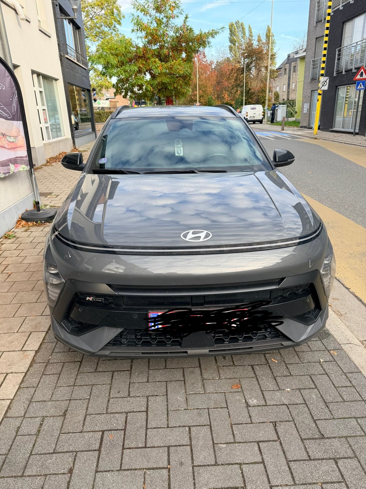 Hyundai Kona N-line hybrid, Automaat, Stof, Zwart, 5 deurs