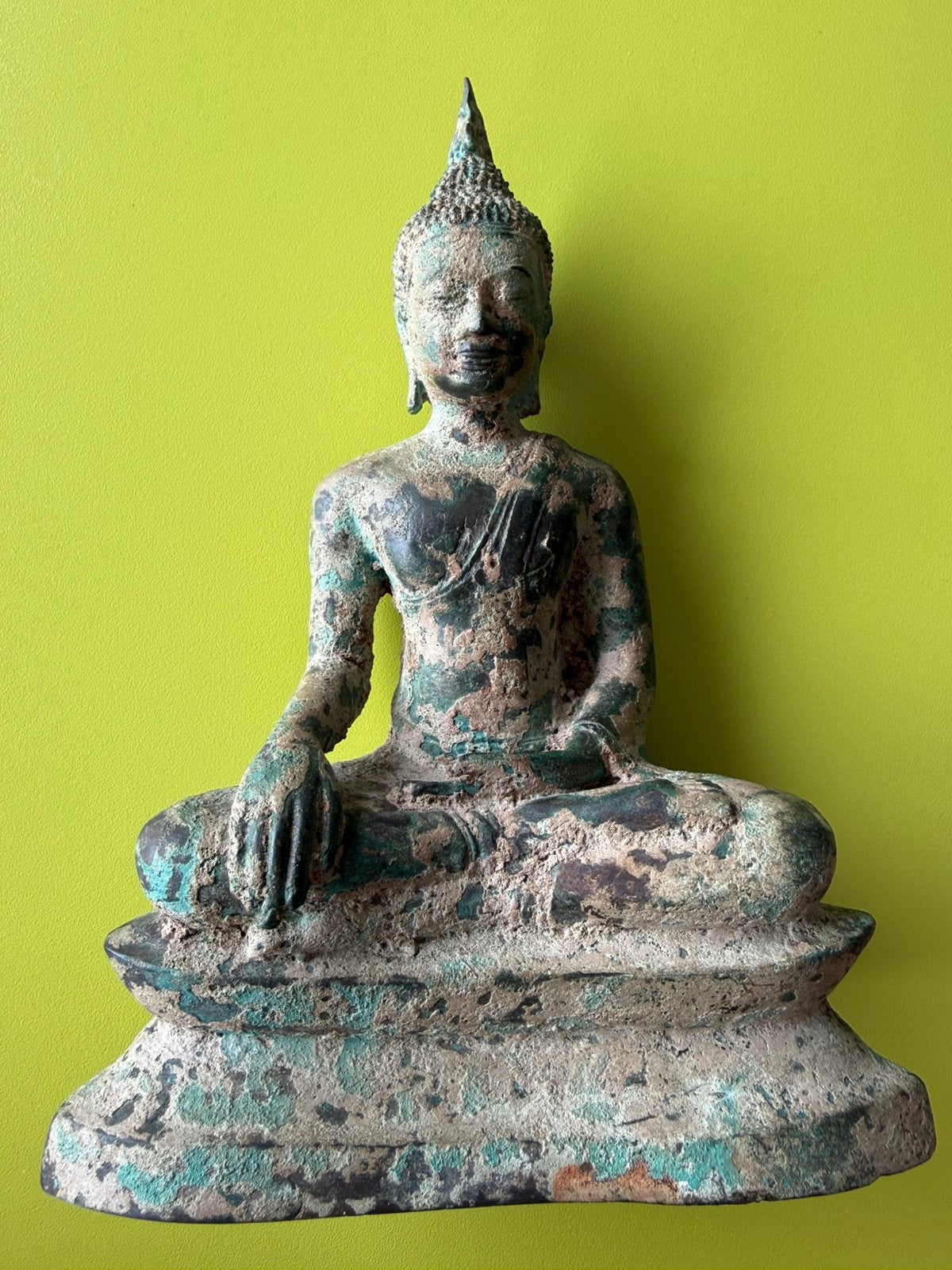 Tres BEAU BOUDDHA EN BRONZE, H23cms-15cms, Antiquités & Art, Enlèvement