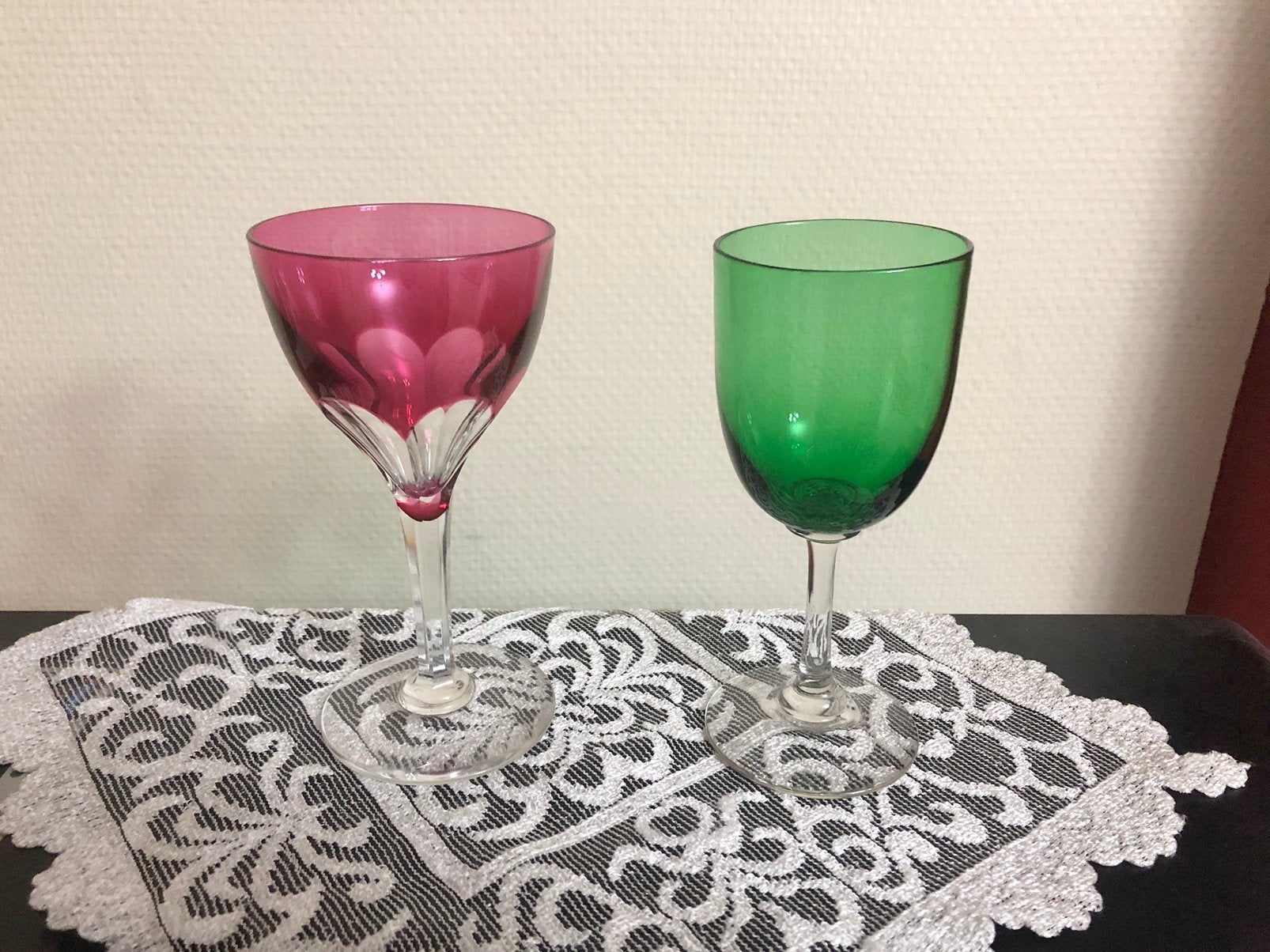 Verre à vin Baccarat Genova et verre à vin style victorien, Enlèvement ou Envoi