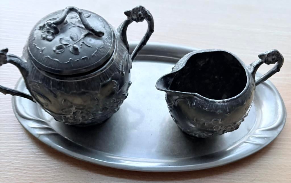 Plateau avec 2 pots, Enlèvement ou Envoi