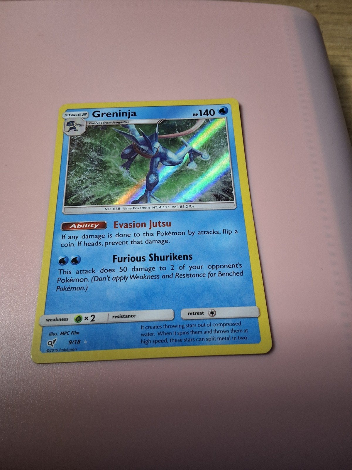 greninja 9/18, Enlèvement