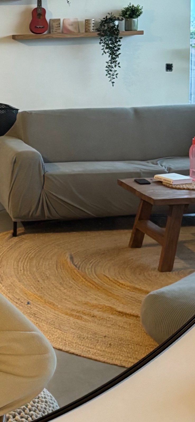 Jute vloerkleed mat 300 cm, Huis en Inrichting, Stoffering | Tapijten en Vloerkleden, Gebruikt, 200 cm of meer, 200 cm of meer