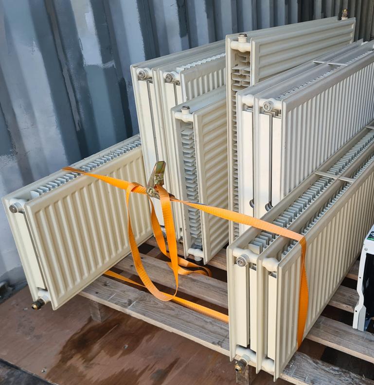 Radiatoren - 8 stuks, Bricolage & Construction, Chauffage & Radiateurs, Utilisé, Radiateur, 80 cm ou plus, 150 cm ou plus, Enlèvement