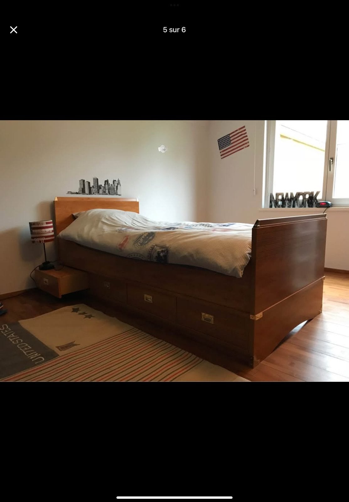 Kamer voor tieners en kinderen van het merk GAUTIER, Ophalen, Gebruikt, Eenpersoons, Vintage (Années 80/90), style "Marine" ou "Campagne"