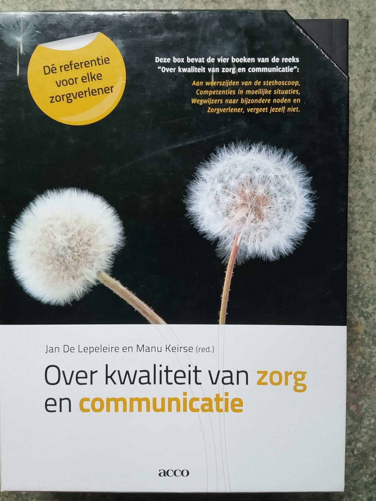 Manu Keirse - Over kwaliteit van zorg en communicatie, Ophalen of Verzenden, Zo goed als nieuw, Manu Keirse; Jan de Lepeleire