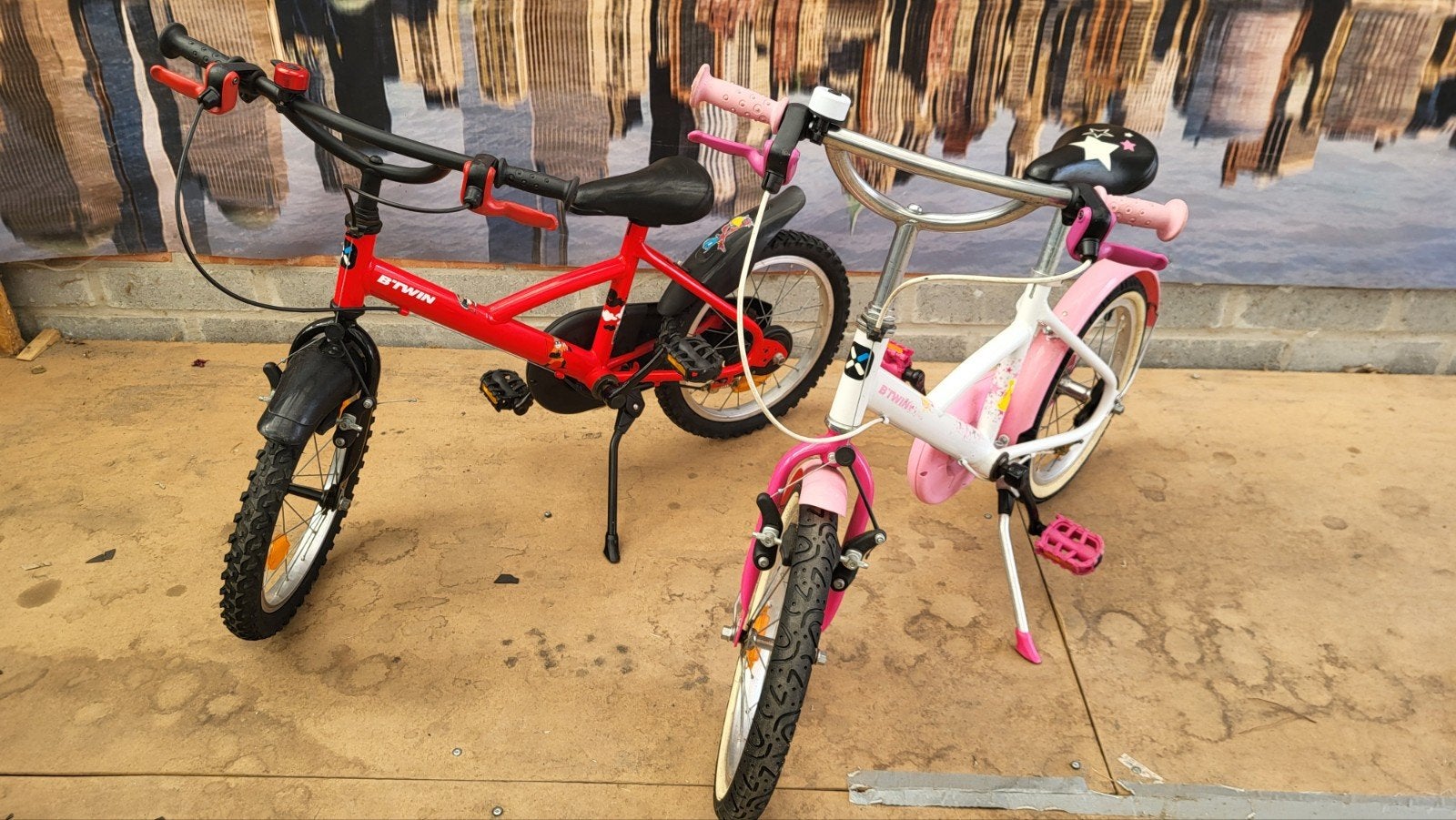 2 vélos B-twin 16 pouces pour garçons et filles, Vélos & Vélomoteurs, Enlèvement, Comme neuf, B-twin