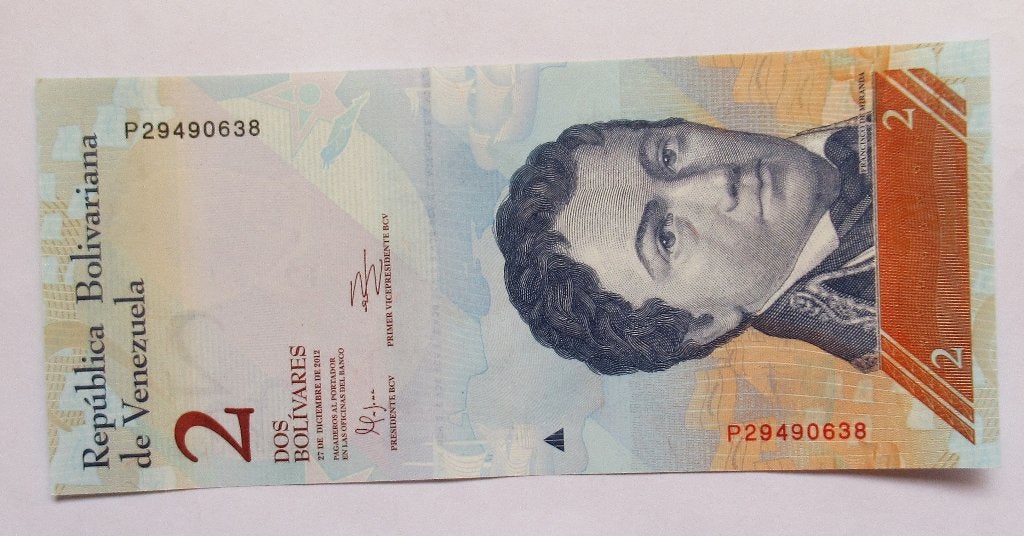 Venezuela 2 Bolívares 2012, Timbres & Monnaies, Billets de banque | Amérique, Envoi, Amérique du Sud