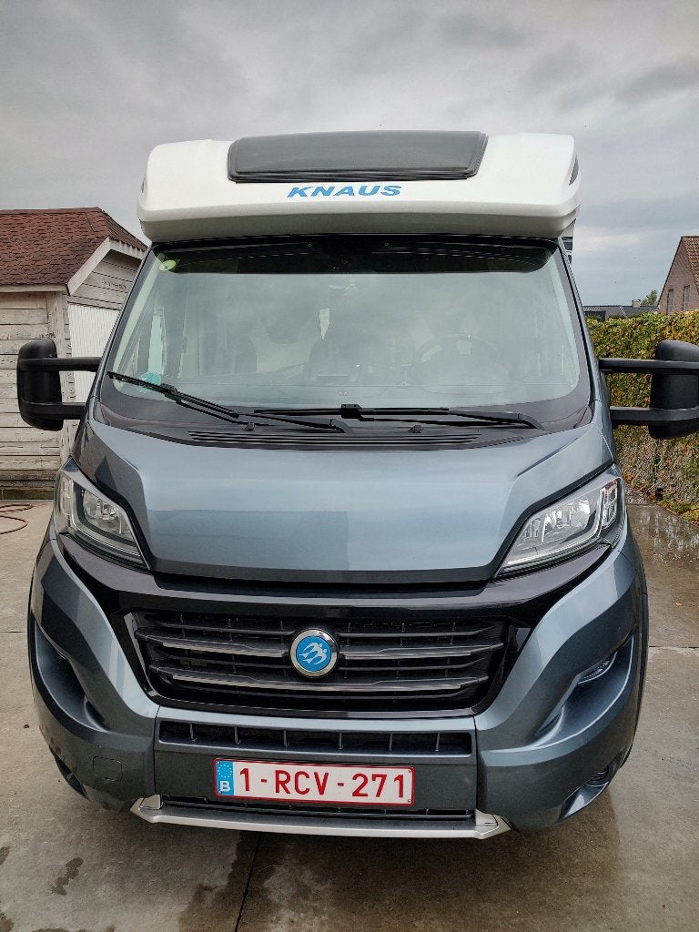 Mobilhome, Caravans en Kamperen, Mobilhomes, Particulier, tot en met 4, Half-integraal, Knaus, Fiat, 7 tot 8 meter, Diesel, Handgeschakeld