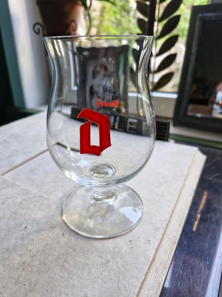 DUVEL GLAS 25 cl + 1/2 PINT bedrukking - BROUWERIJ MOORTGAT, Verzamelen, Ophalen of Verzenden, Zo goed als nieuw, Glas of Glazen