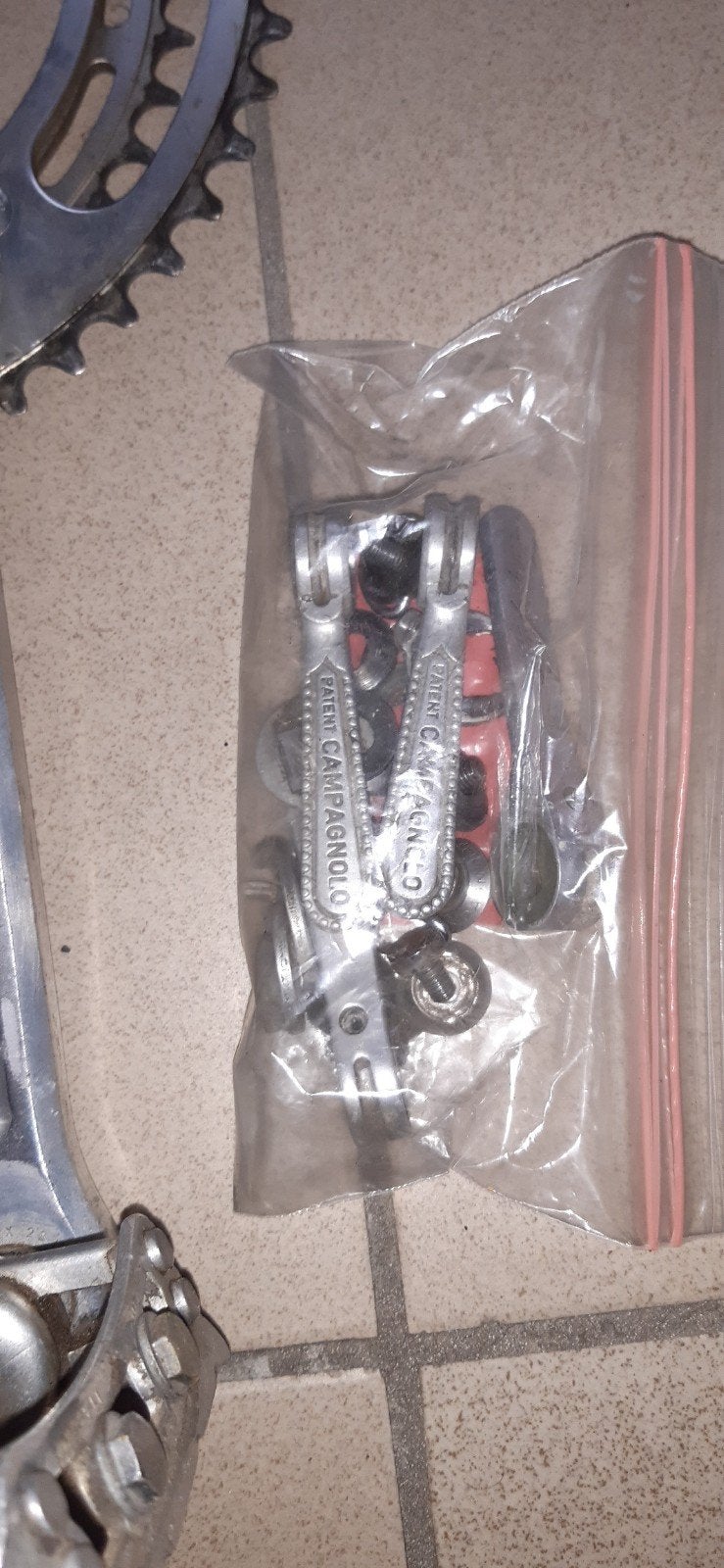 campagnolo record, Crankstel of Pedalen, Gebruikt, Campagnolo, Ophalen of Verzenden