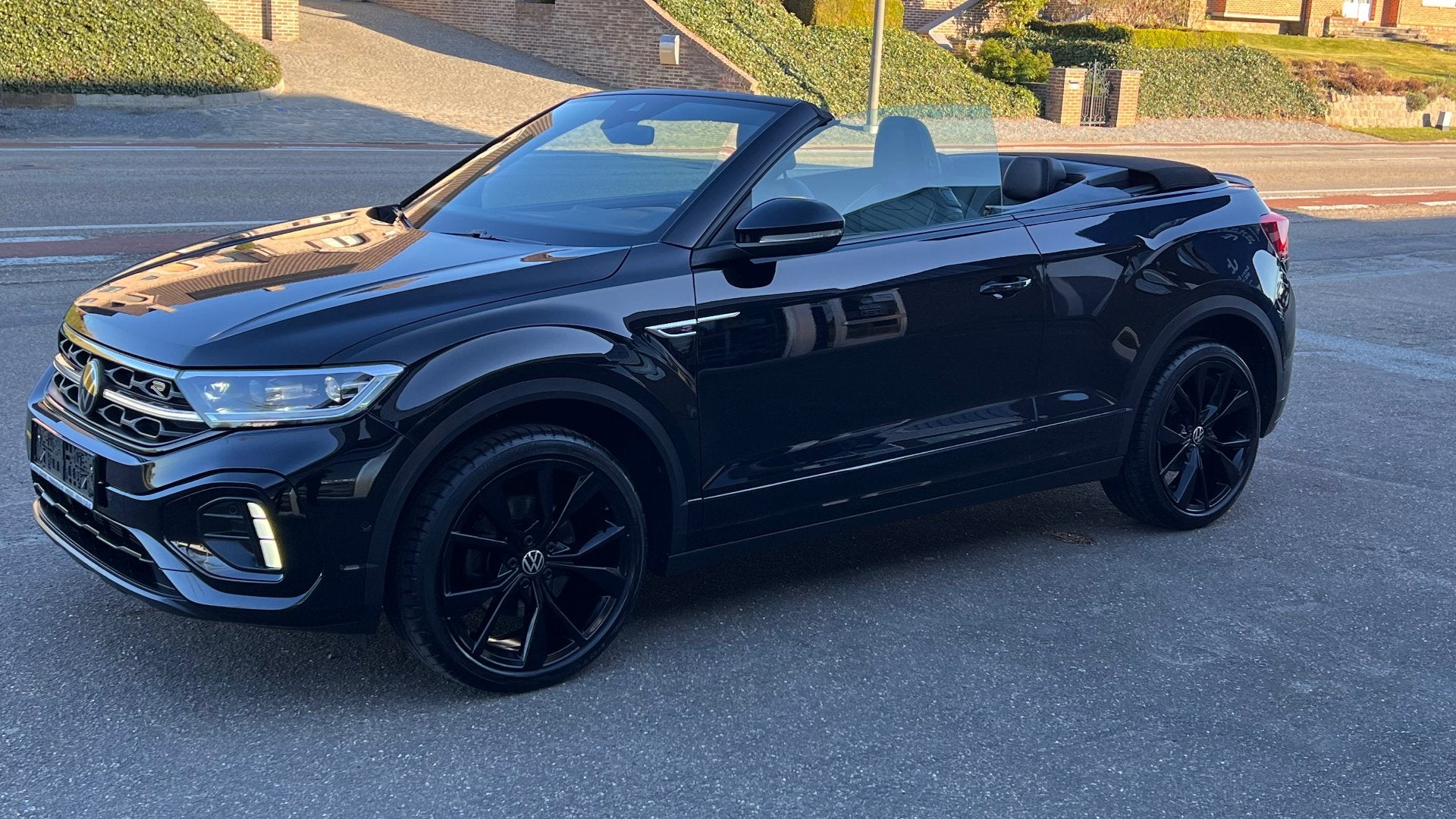 Volkswagen T-Roc TSI R-Line DSG7 CABRIO AUTOMAAT BLACK IDITI, Cuir, Achat, Entreprise, Carnet d'entretien