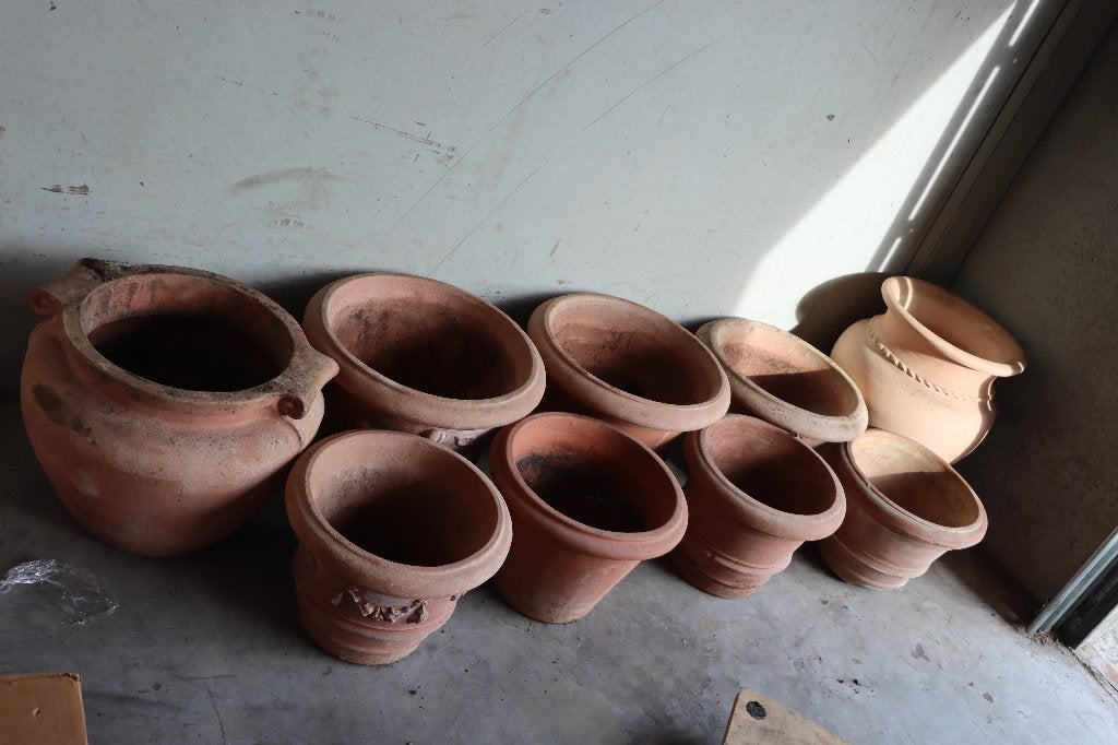 Tuin potterie, Rond, Zo goed als nieuw, Tuin, Aardewerk