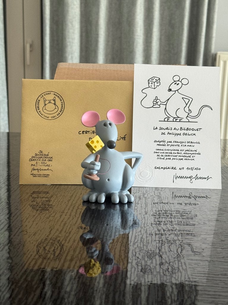 Geluck Le chat La souris au bilboquet neuf rare, Enlèvement ou Envoi, Neuf, Animal