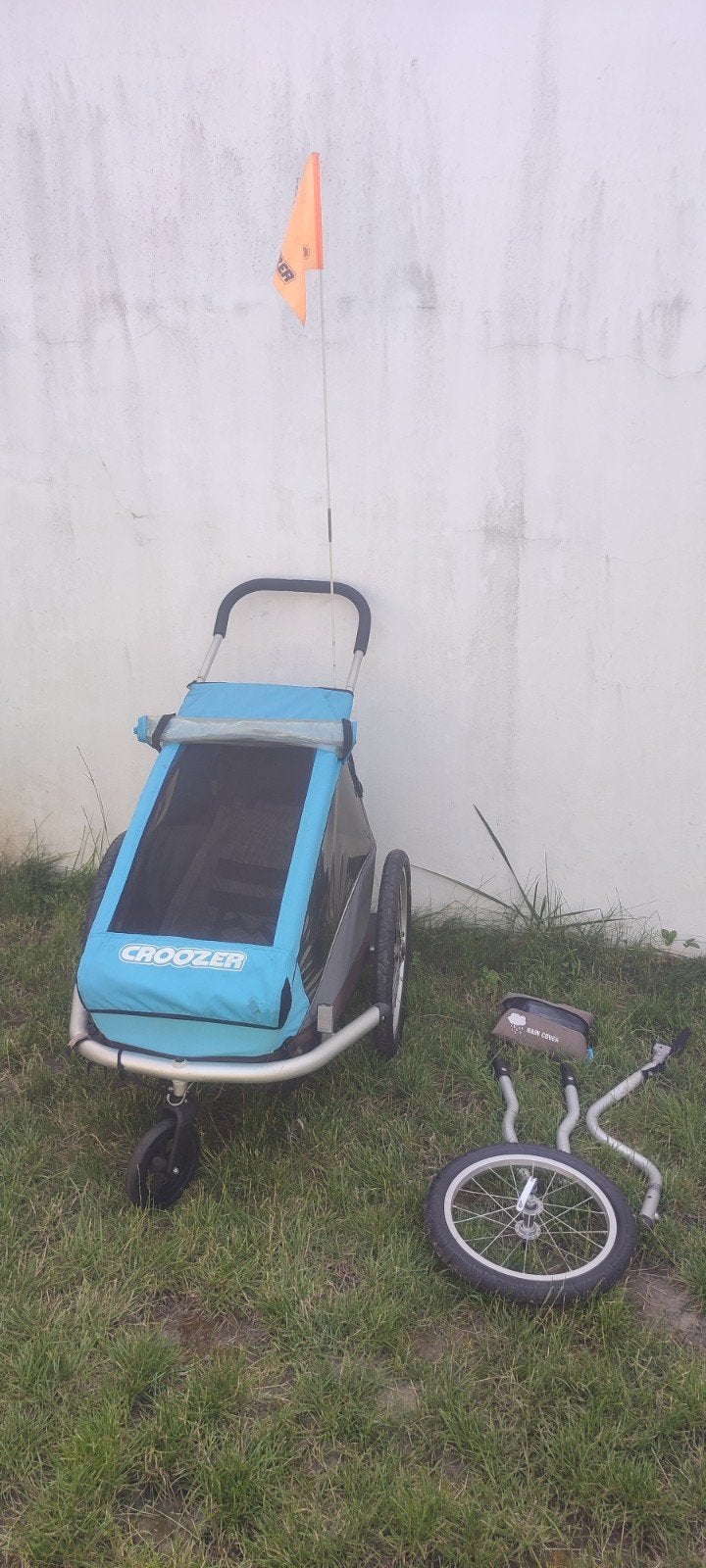 Remorque Croozer pour vélo pour 1 enfant, 40 à 60 kg, Pliable, Croozer, Utilisé