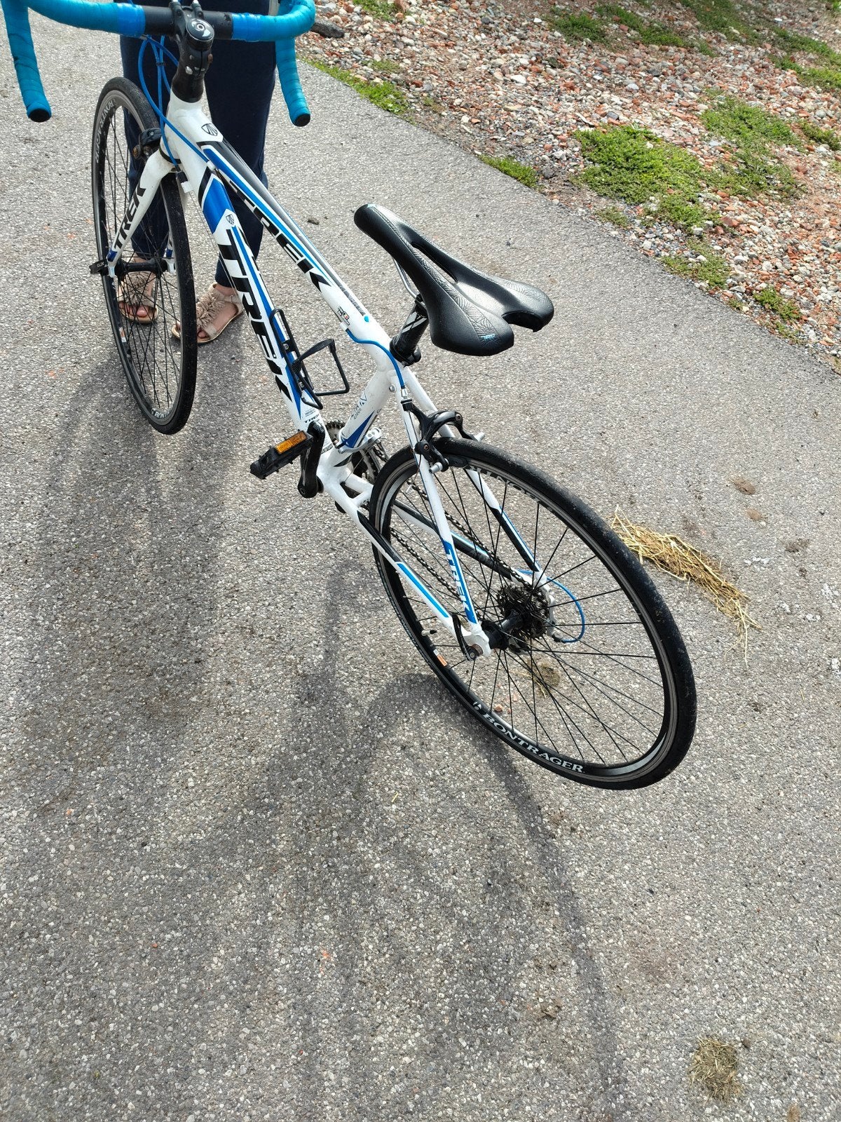 koersfiets trek, Fietsen en Brommers, Ophalen, 24 inch of meer, Gebruikt, Velgrem