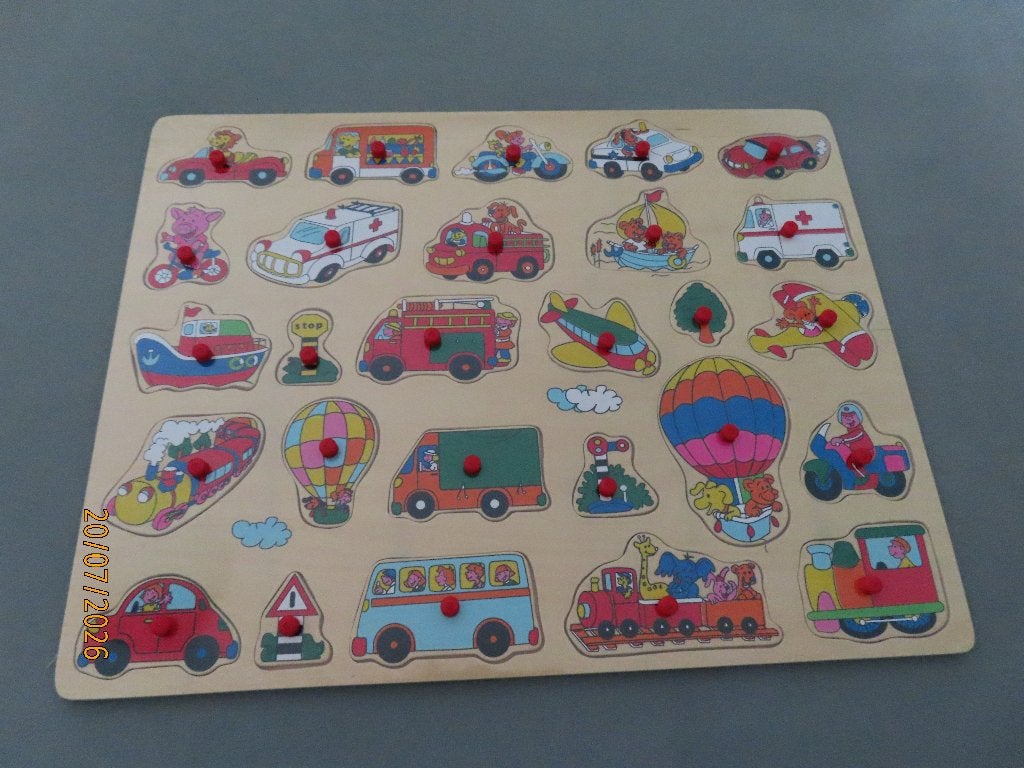 houten puzzels 2 +, Kinderen en Baby's, Speelgoed | Kinderpuzzels, Nieuw, 2 tot 4 jaar, 10 tot 50 stukjes, Van hout, Ophalen of Verzenden