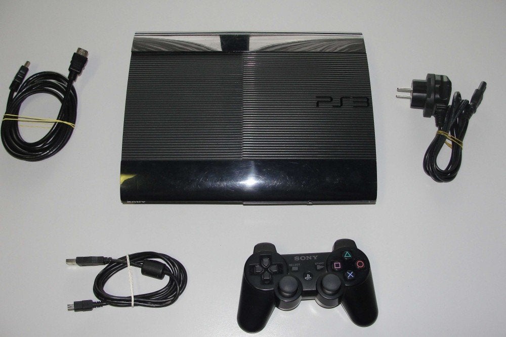 PS3 Super/Ultra Slim Cons.500GB + Dual. 3 Sixaxis Contr. + 2, Games en Spelcomputers, Gebruikt, Overige genres, 2 spelers, Ophalen of Verzenden