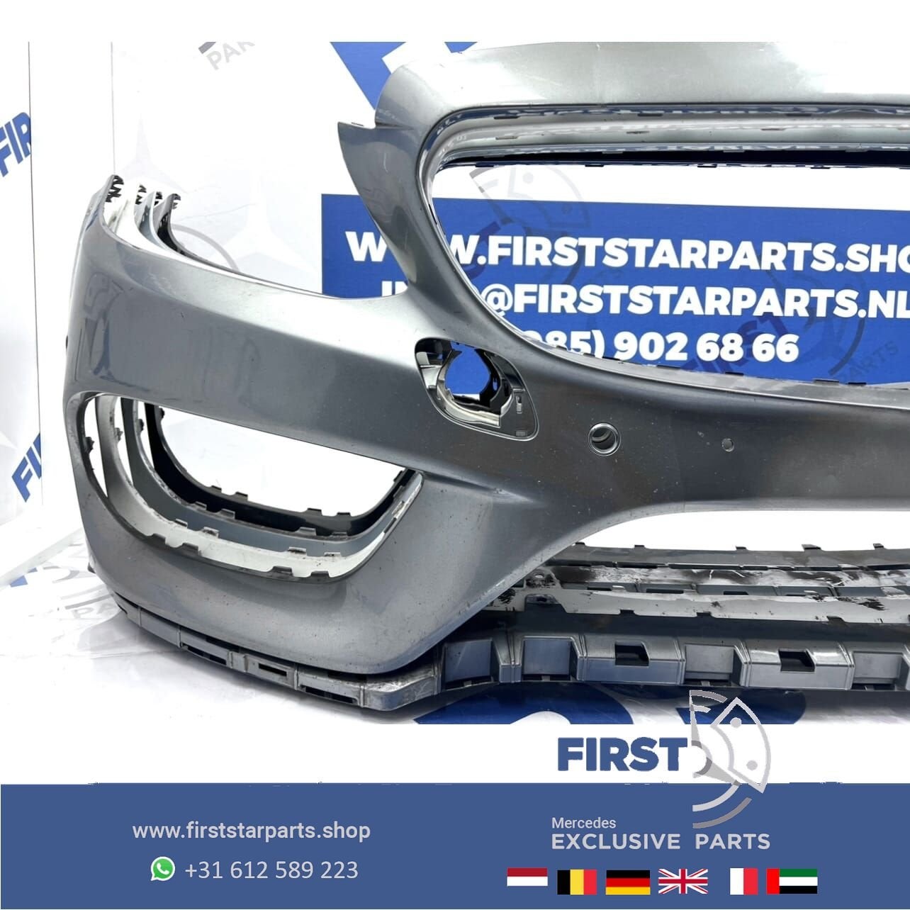 W205 BUMPER AMG VOORBUMPER 2014-2017 A2058850925 Mercedes C, Auto-onderdelen, Gebruikt, -, Voor, Ophalen of Verzenden