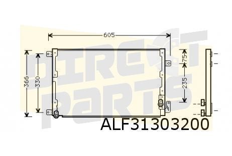 Alfa Romeo 166 , Lancia Kappa (-9/03) condensor (2.4JTD) OES, -, Verzenden, -, Nieuw