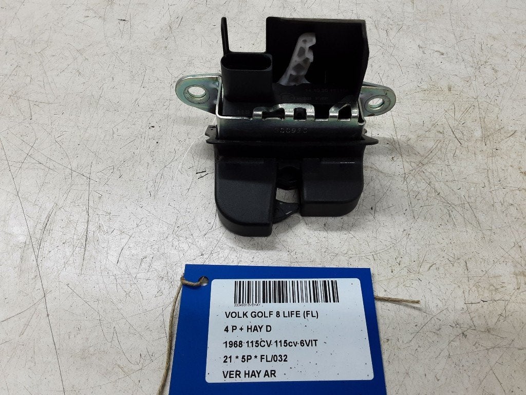 SERRURE COFFRE Volkswagen Golf VIII (CD1) (01-2019/-), Volkswagen, Mevr. I. Hauben, Haillon arrière, Utilisé