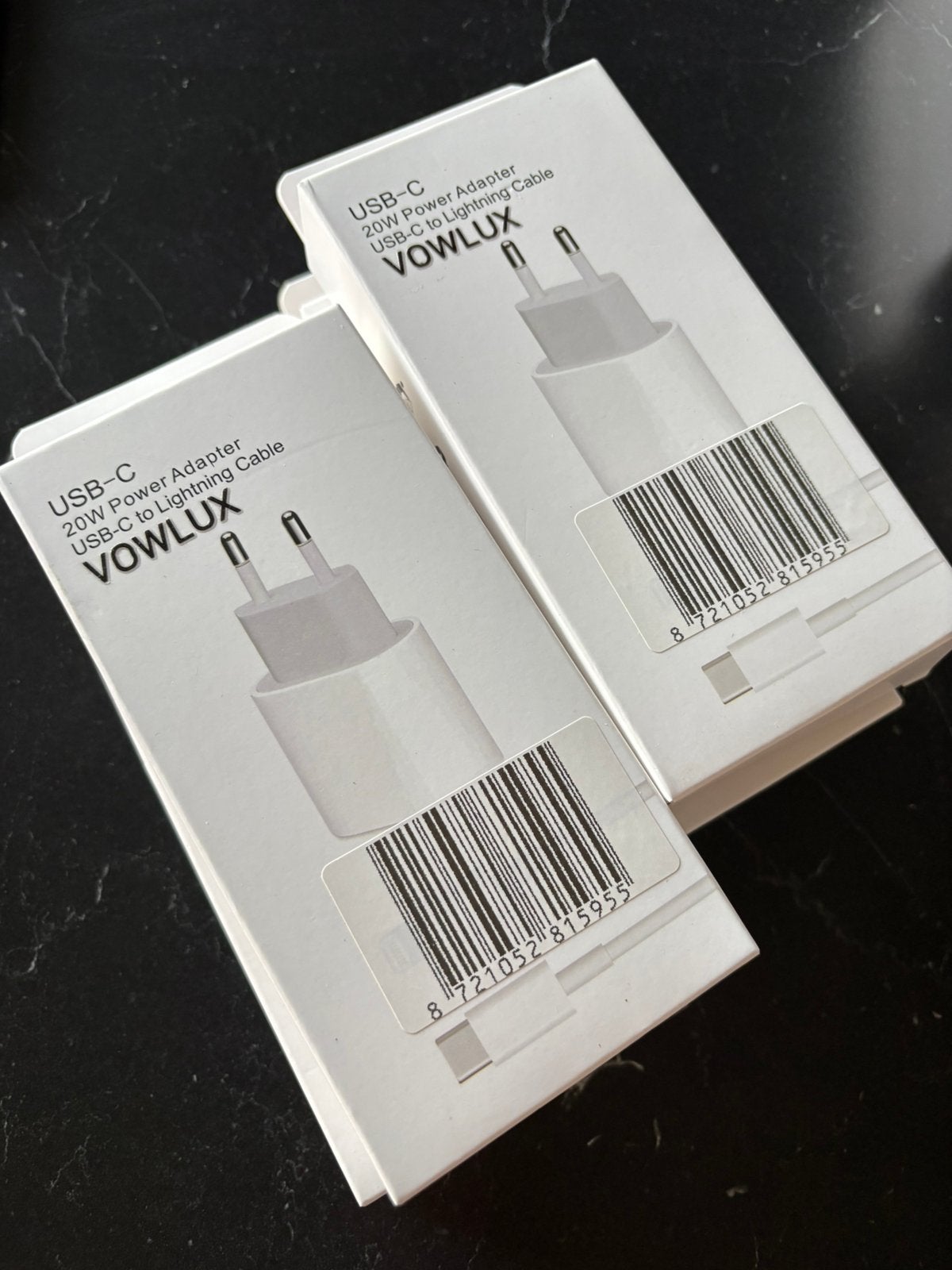 Snellader Sets 20W USB-C Adapter + 1m Gevlochten USB-C Kabel, Telecommunicatie, USB-C, Ophalen, Zo goed als nieuw, Adapter