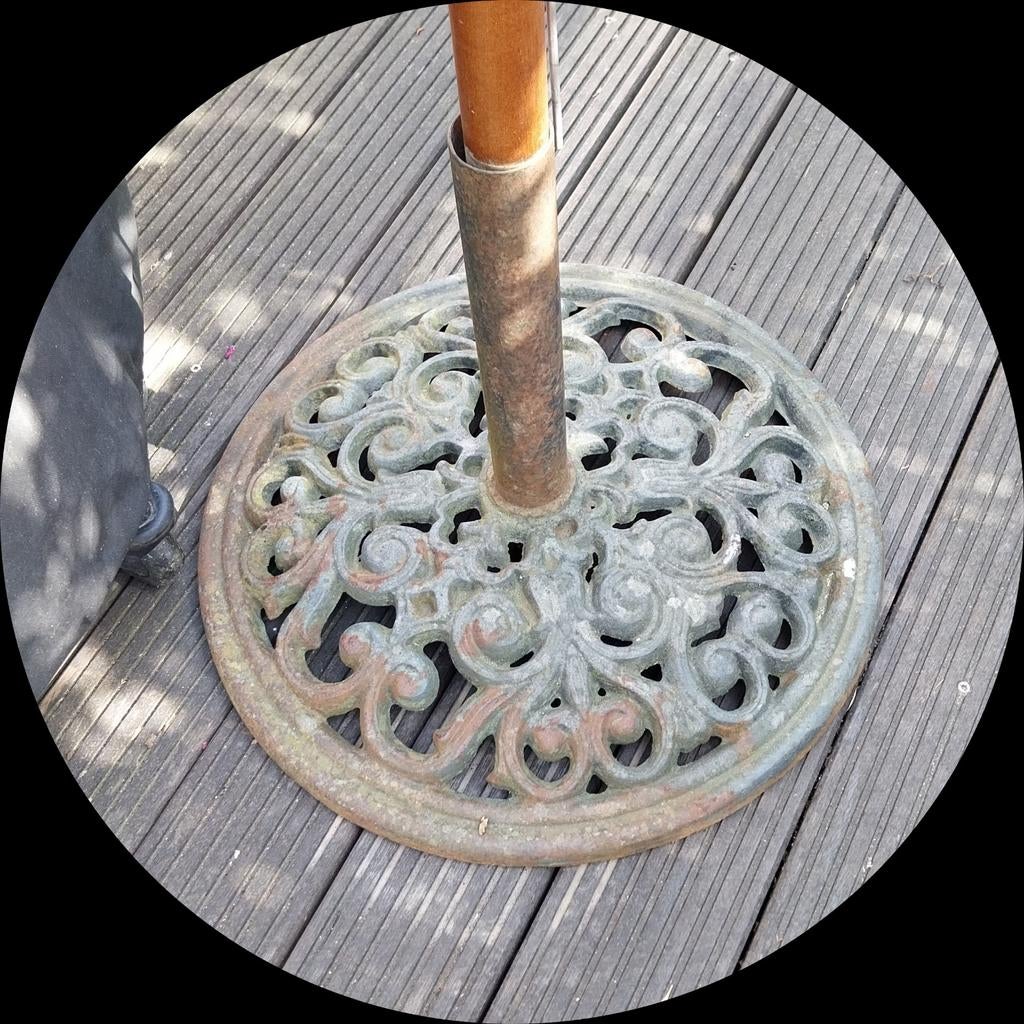 Gietijzeren parasolvoet, Tuin en Terras, Ophalen, Parasolvoet