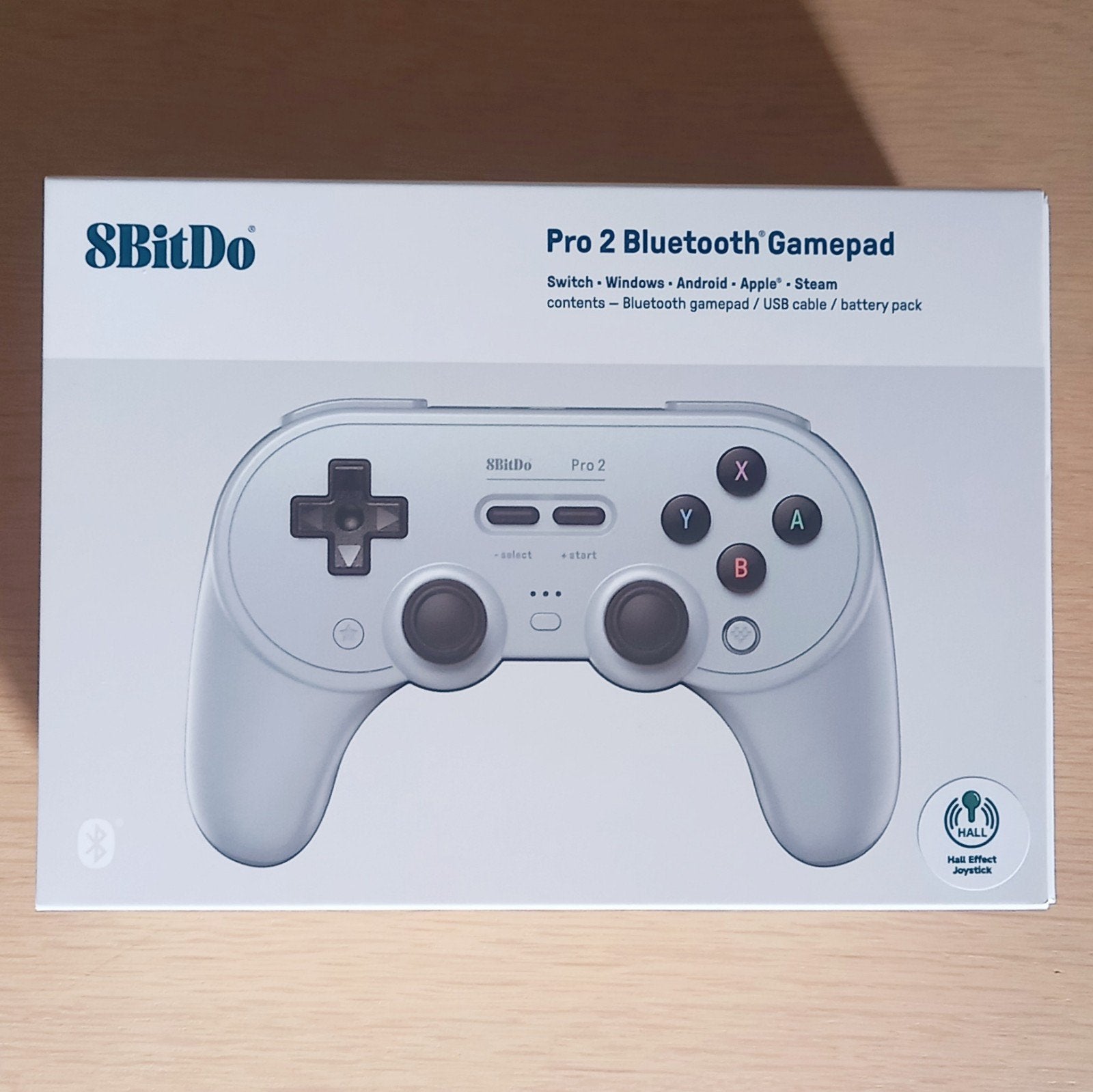 8BitDo SN30 Pro2 Controller - Grijs (PS1 kleuren combo), Games en Spelcomputers, Ophalen of Verzenden, Zo goed als nieuw