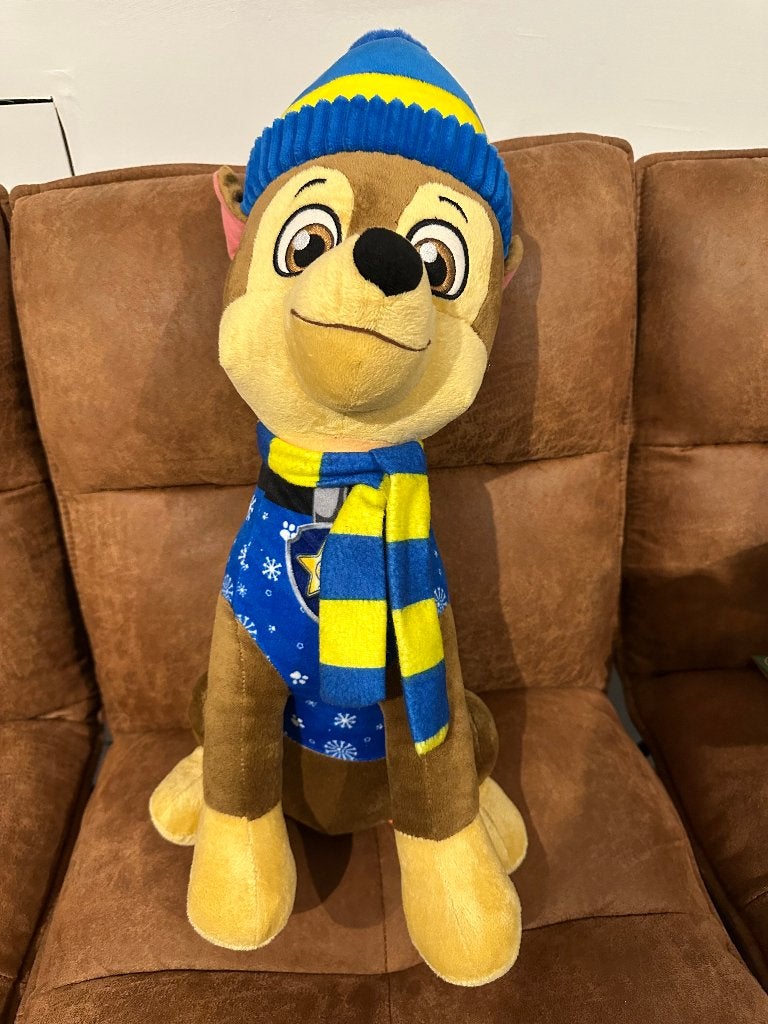 Knuffel Paw Patrol Chase, Chien, Comme neuf, Paw Patrol, Enlèvement