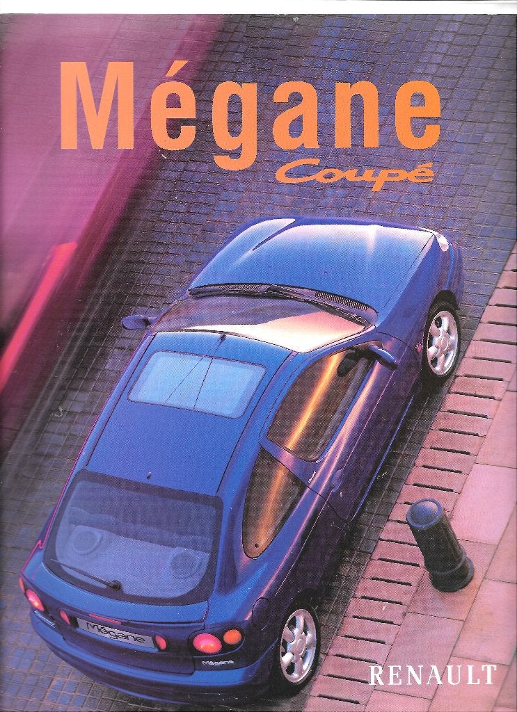 RENAULT MEGANE COUPE,  1998, Livres, Enlèvement ou Envoi, Comme neuf, Renault