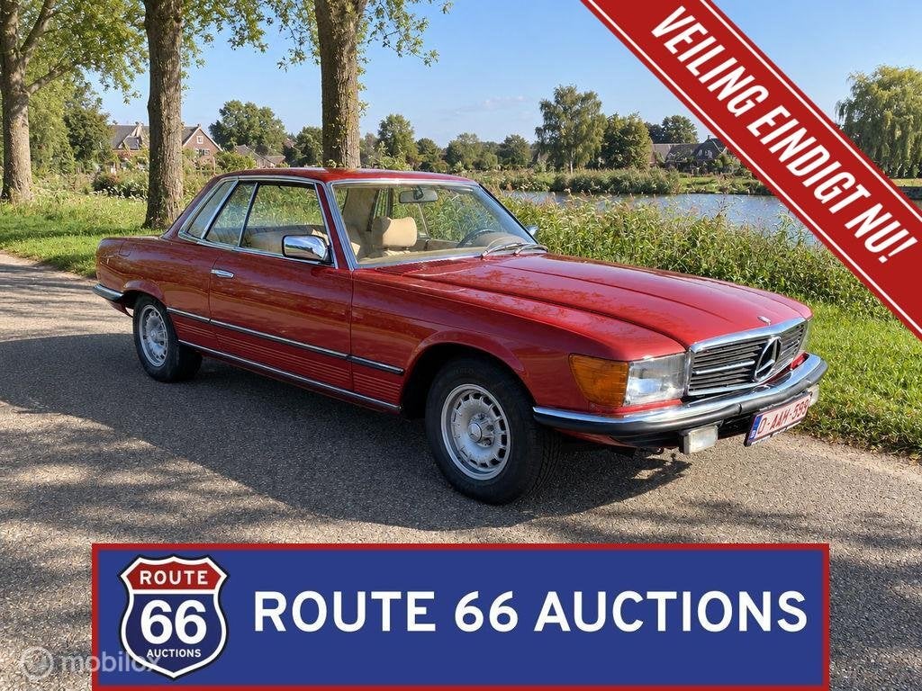 Mercedes-Benz 280 SLC | 1976 | Route 66 Auctions, Autos, Achat, Entreprise, Boîte manuelle, Autre carrosserie