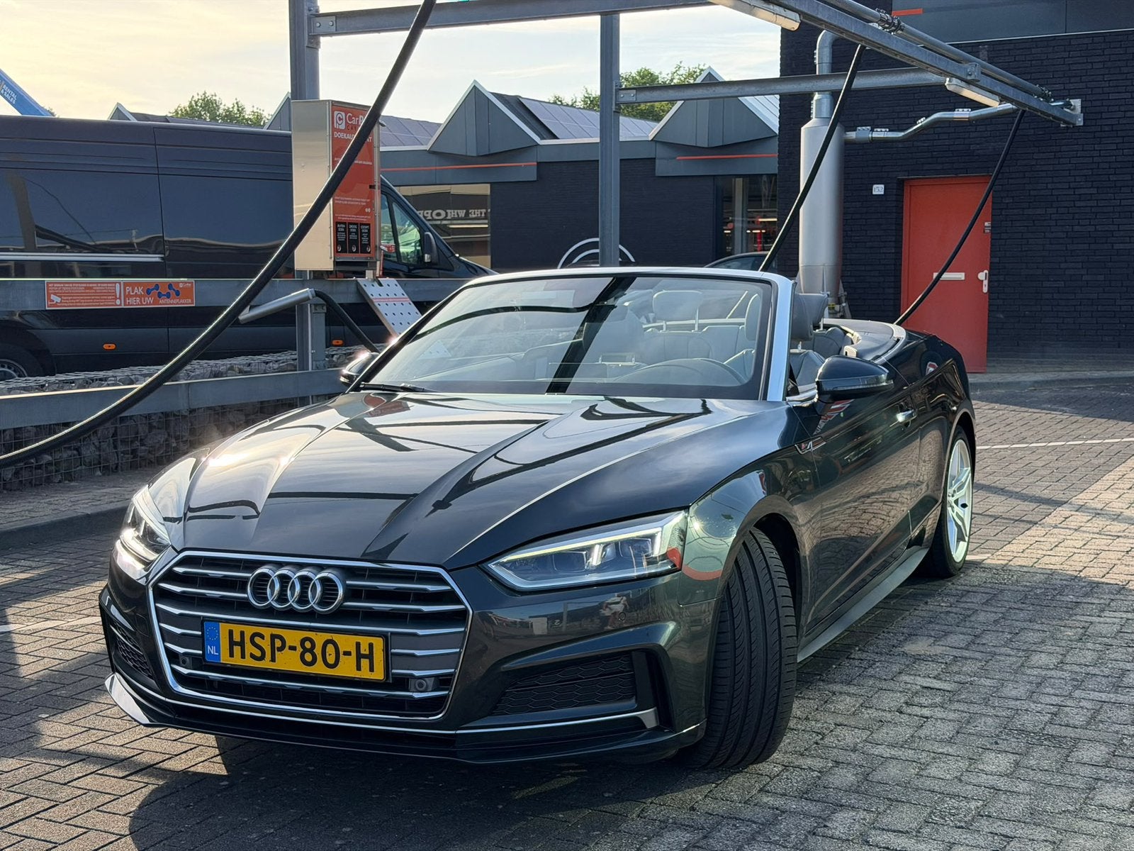 Audi A5 cabriolet 2.0TDI Pro Line Plus Automaat trekhaak, Autos, Cuir, Argent ou Gris, Achat, Attache-remorque