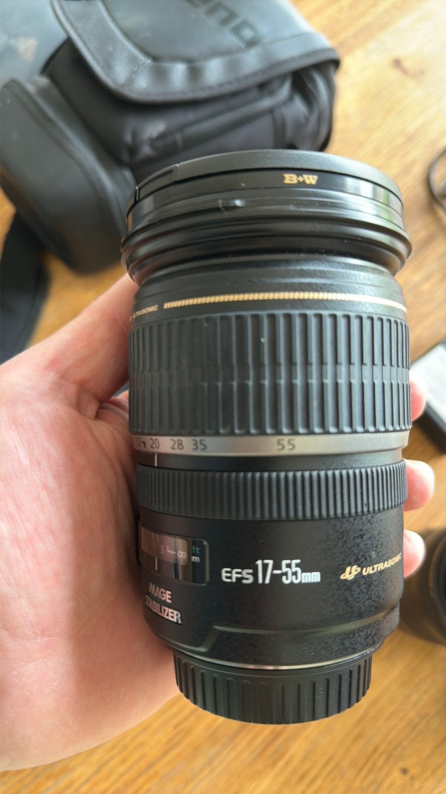 Canon lens EFS 17-55 f2,8 ultrasonic, TV, Hi-fi & Vidéo, Enlèvement, Comme neuf, Canon