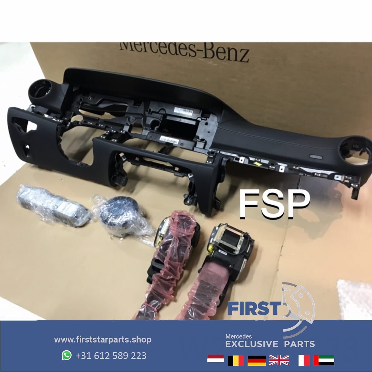 W213 W238 AMG DASHBOARD AIRBAGSET Mercedes E Klasse 2016-202, Auto-onderdelen, Dashboard en Schakelaars, Gebruikt, -, Ophalen of Verzenden