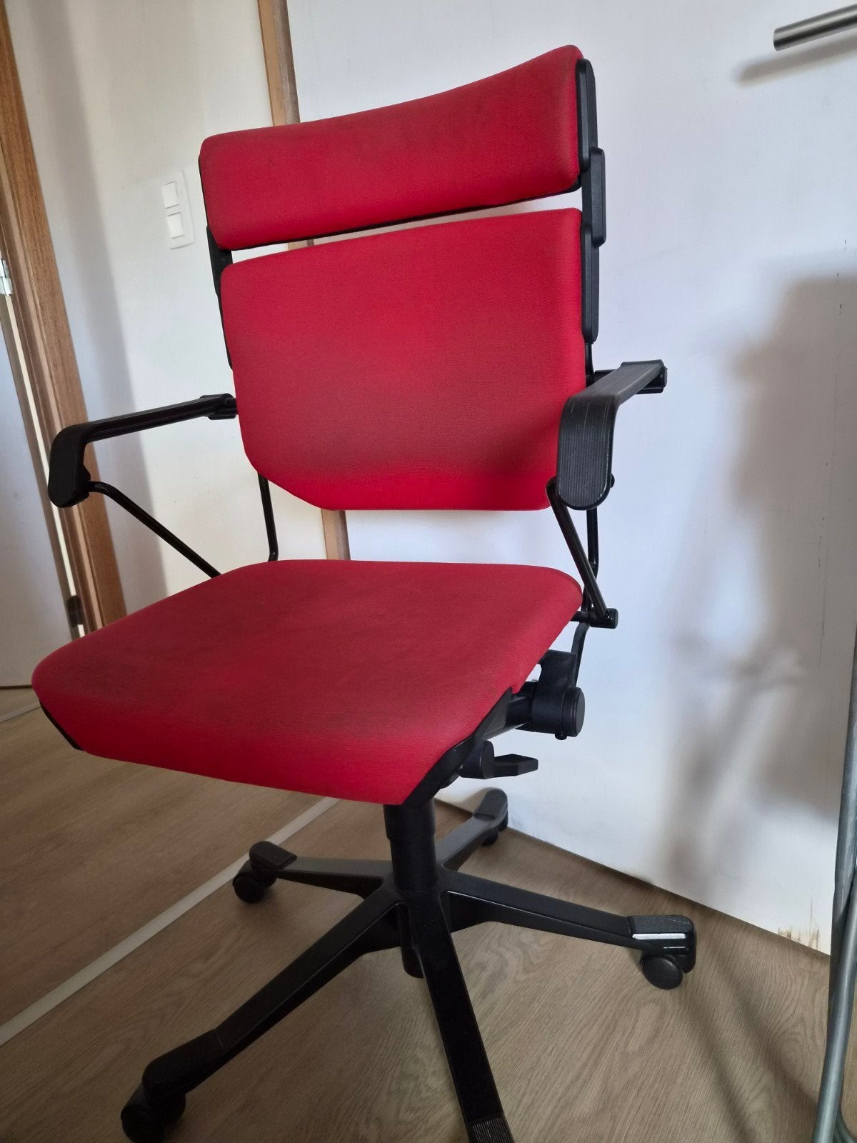 Chaise de bureau rouge, Enlèvement, Utilisé, Rouge, Chaise de bureau