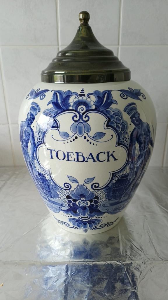 Tabakspot in Delfts blauw, Ophalen