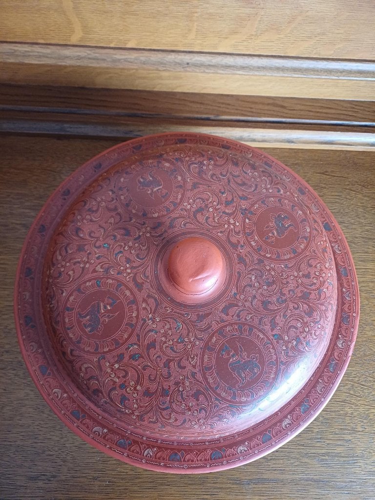 Birma Lacquerware, Antiquités & Art, Autres origines, Enlèvement, Boîte