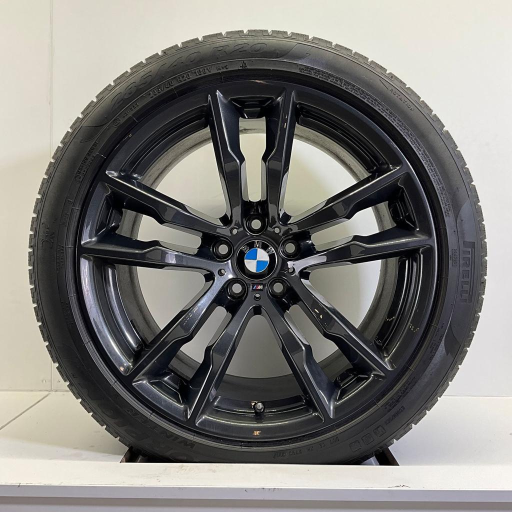 BMW X5 F15 EN X6 F16 SET VELGEN + WINTERBANDEN 20 INCH ORIG., Auto-onderdelen, Banden en Velgen, Gebruikt, -, 285 mm, -