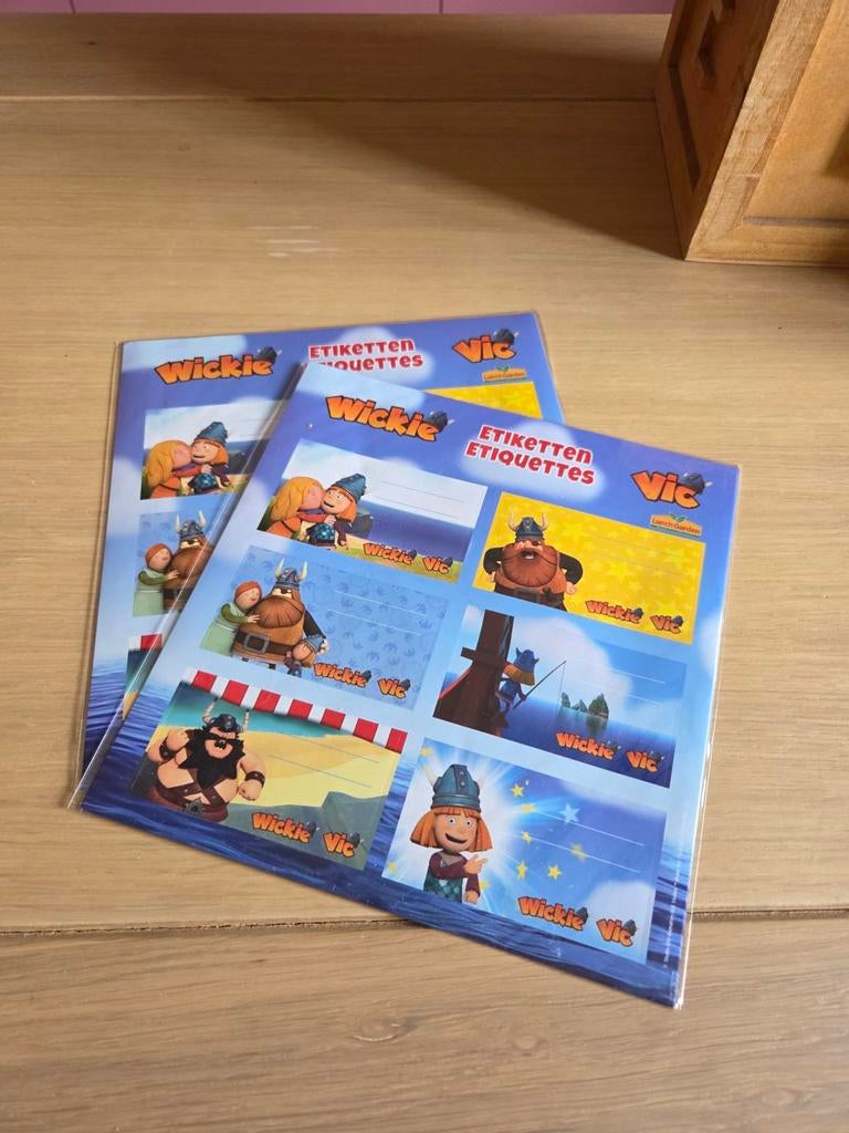 Wickie Name Label Stickers, Ophalen of Verzenden, Nieuw, Meerdere stickers