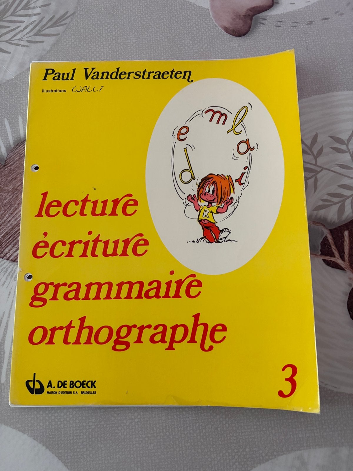 Manuel scolaire Lecture écriture grammaire orthographe  3e, Enlèvement ou Envoi, Comme neuf
