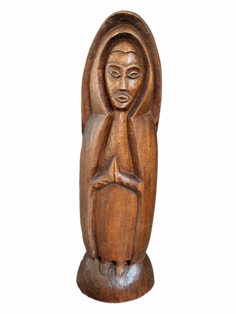 33 cm hoog houten beeld van de Madonna van de Congo, Antiek en Kunst, Ophalen