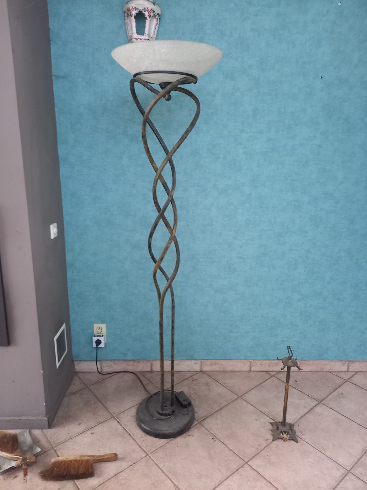 staanlamp, Ophalen