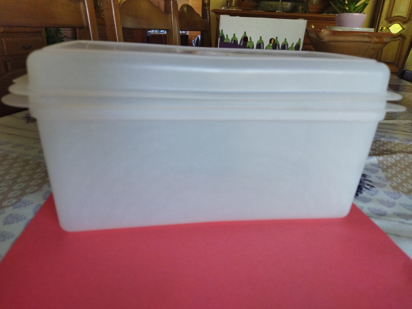 Boite rectangulaire tupperware avec couvercle, Maison & Meubles, Cuisine| Tupperware, Comme neuf, Blanc, Boîte