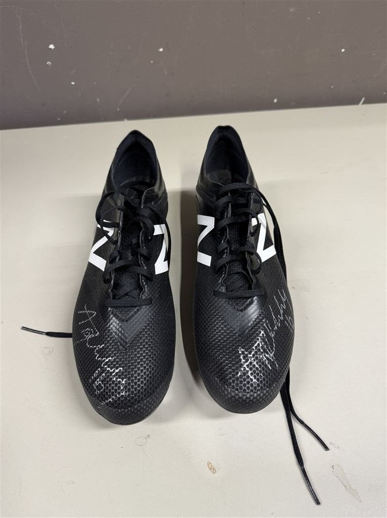 gesigneerde voetbal schoenen Andy Halliday- Rangers Hearts M, Sports & Fitness, Football, Enlèvement ou Envoi, Comme neuf, Chaussures
